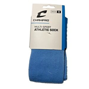 Champro Sports Socks Unisex Blue NEW‎ WITH TAGS Multi Sport Athletic Sock Medium